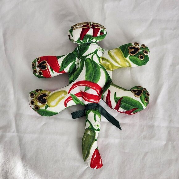 Handmade Cat Plush Pin Cushion Stuffed Animal Beanie Bean Bag Glitter Glue Decor - Picture 5 of 12